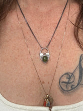 Load image into Gallery viewer, Opal Heart Lock Necklace

