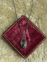 Load image into Gallery viewer, Opal Heart Lock Necklace
