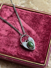 Load image into Gallery viewer, Opal Heart Lock Necklace
