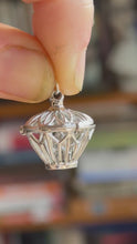 Load and play video in Gallery viewer, Vintage Sterling Silver Songbird in a Cage
