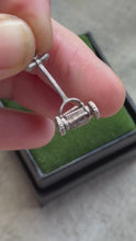Load and play video in Gallery viewer, Vintage Sterling Silver Lawnmower Charm
